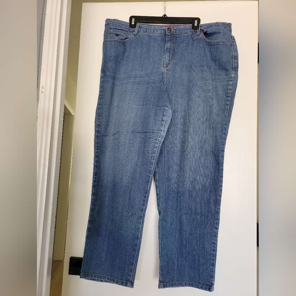 Gloria Vanderbilt Amanda Women Classic Blue Jeans Size‎ 22